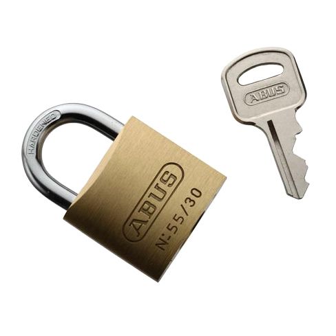 Bemis Padlock and Key for Locking Wire Bracket