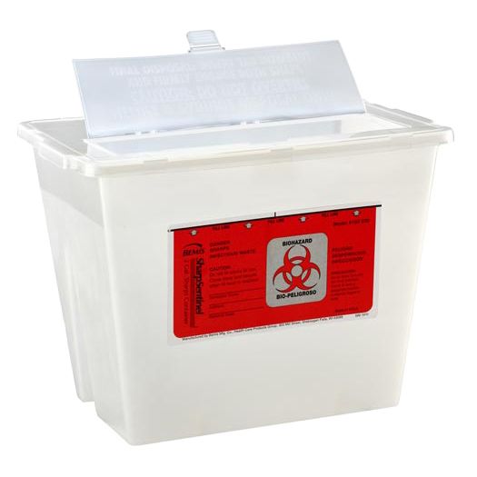 Bemis SharpSentinel 2-Gallon Sharps Container - Translucent Beige
