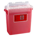 Bemis SharpSentinel 3-Gallon Sharps Container  Translucent Red - Case (12 Containers)