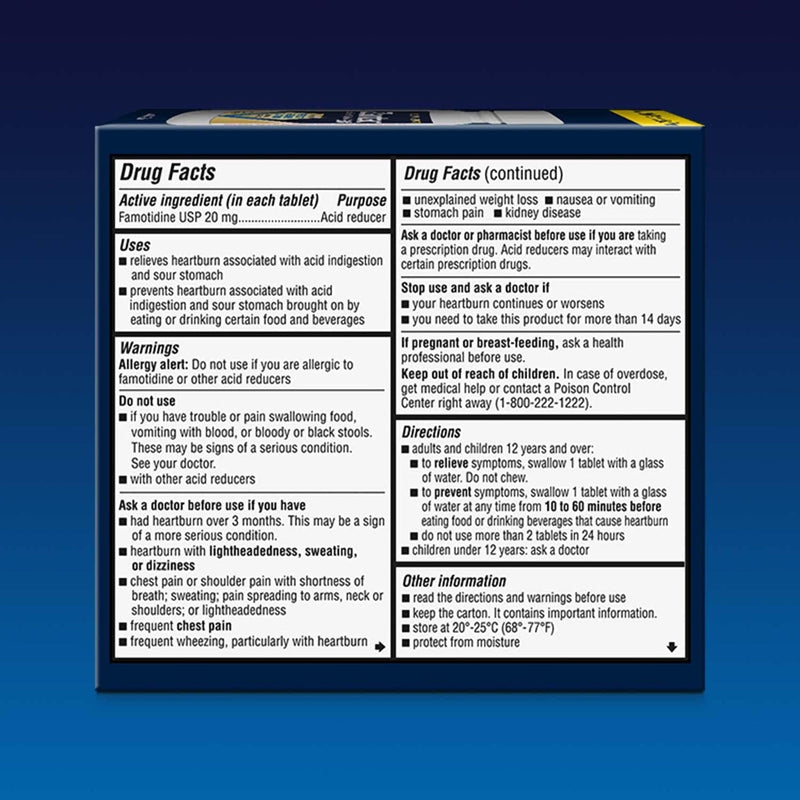 Zantac Ranitidine HCl 20 mg Tablet 25 Tablets 