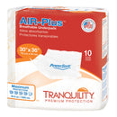 Principle Business Enterprises Tranquility AIR-Plus Low Air Loss Underpad, 30 x 36 Inch (40/CS) 