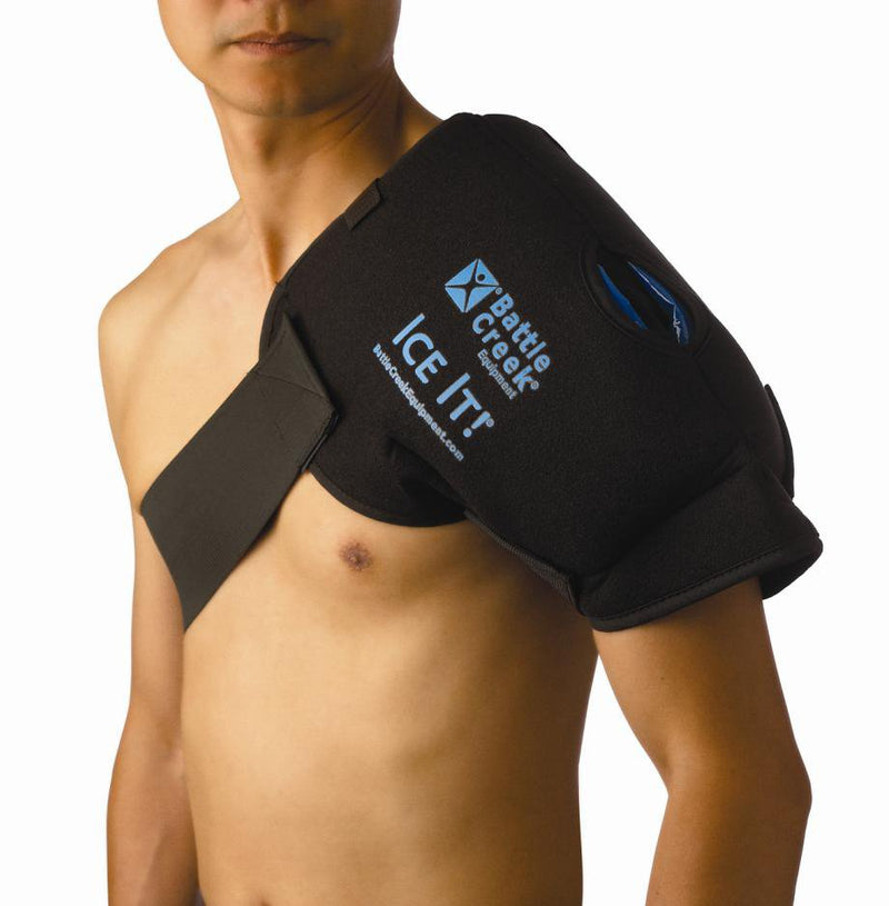 Battle Creek Ice It! MaxCOMFORT Cold Therapy System for Shoulder, 13 x 16 Inch 