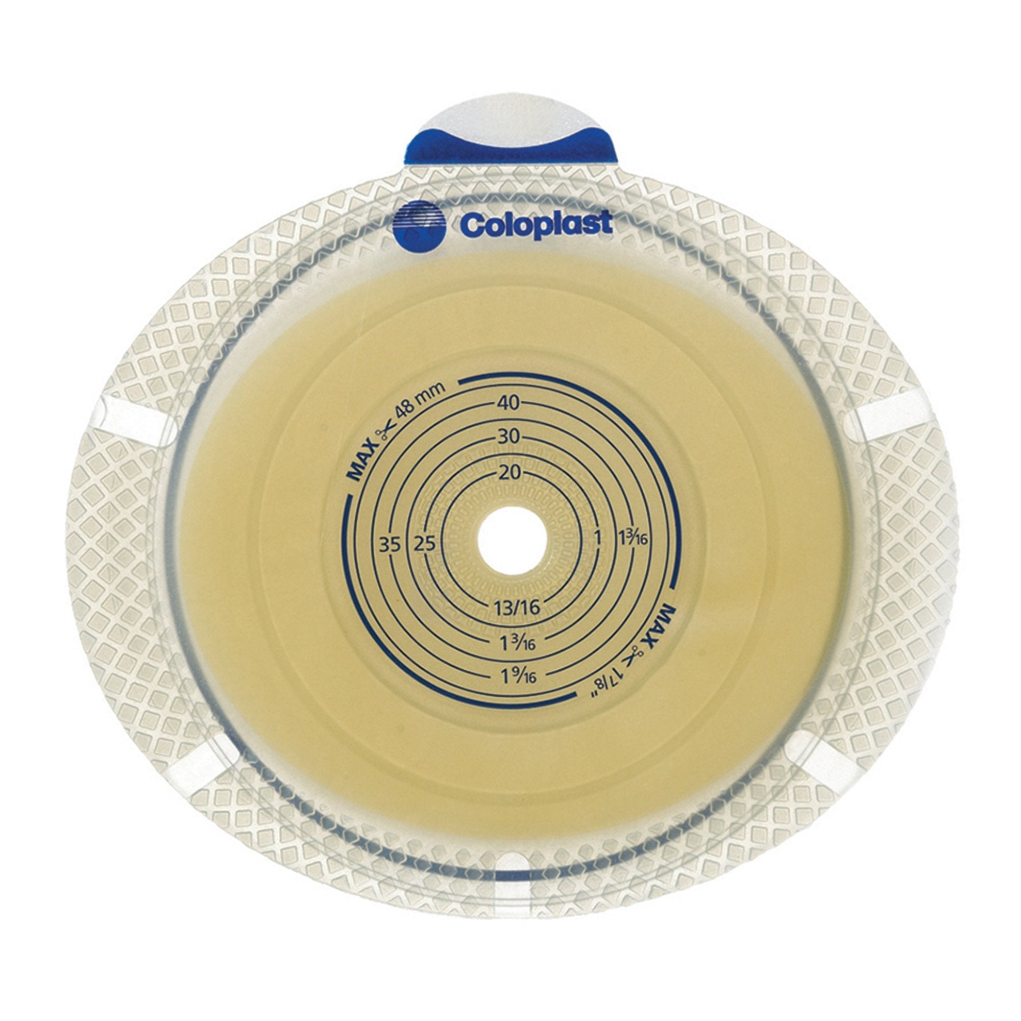 Coloplast SenSura Flex Xpro Flat Ostomy Barrier Trim to Fit 10 – 33 mm, Green Color Match (10/BX) 