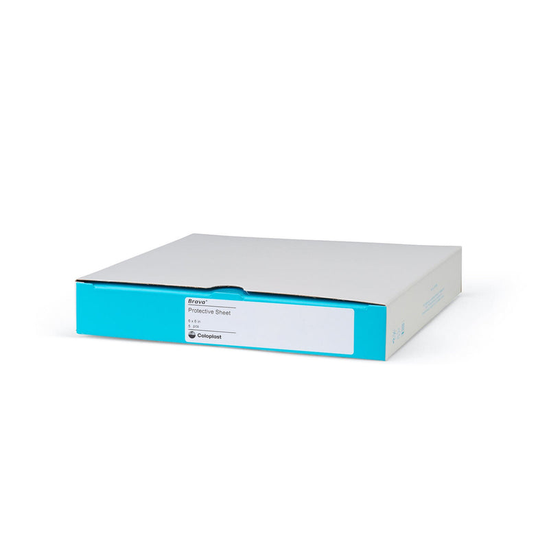 Brava Stoma Skin Protective Sheet Ostomy Barrier with Moist Adhesion, 6 x 6 in. (Box of 5)