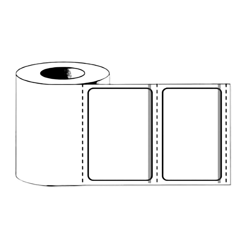 Blank Label PDC Thermal White Permanent Paper 2 X 4 Inch (Case of 10080)
