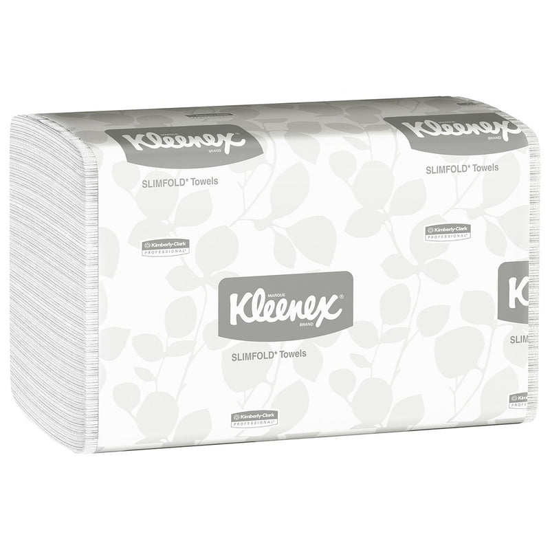 Kleenex Slimfold Towels, Absorbency Pockets, White, Single Ply (Case of 2160)