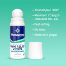 Avadim Theraworx Maximum Strength Pain Relief Roll-On with 4% Lidocaine (16/CS) 