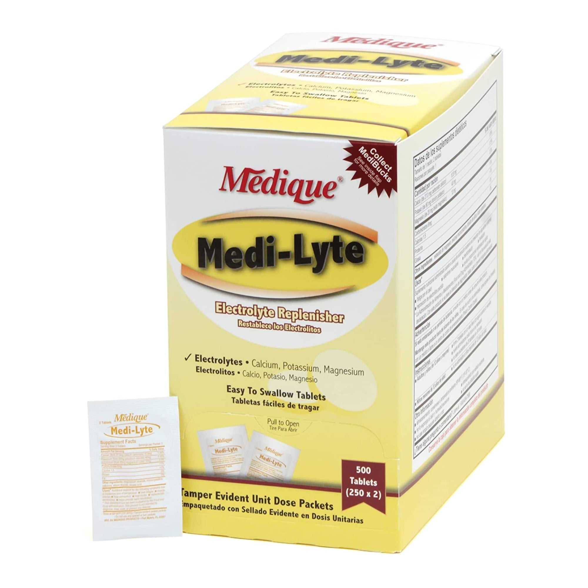 Medique Products Medi-Lyte Calcium / Potassium / Magnesium Mineral Supplement (12/CS) 
