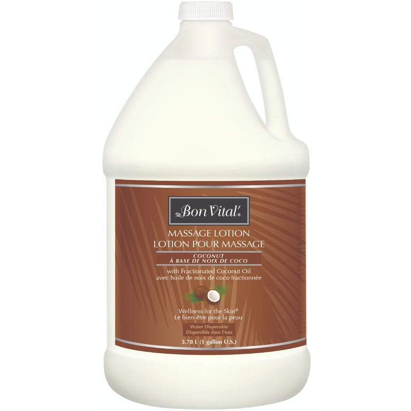 Bon Vital' Coconut Massage Lotion - 1 Gallon Bottle