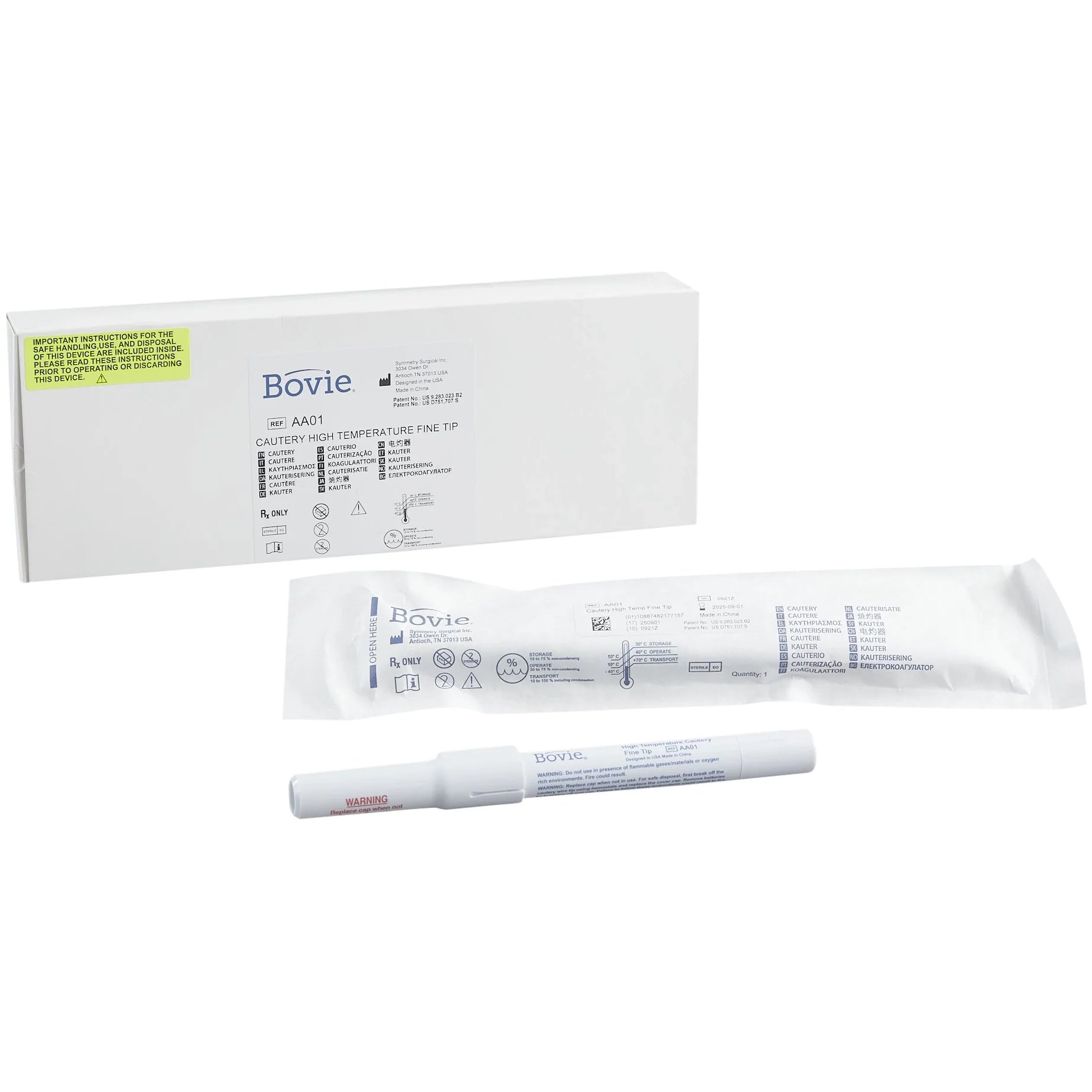 Bovie Disposable High Temperature Fine Tip Cautery packaging