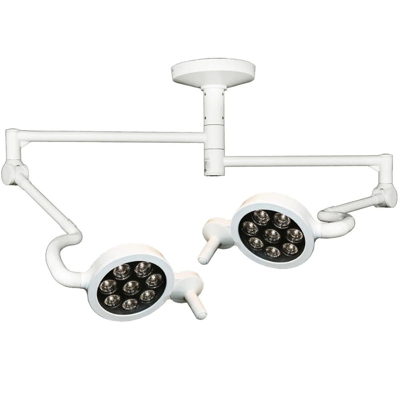 Bovie MI-550 LED Examination Light - Double Ceiling Mount  With 50" Ceiling Rod (