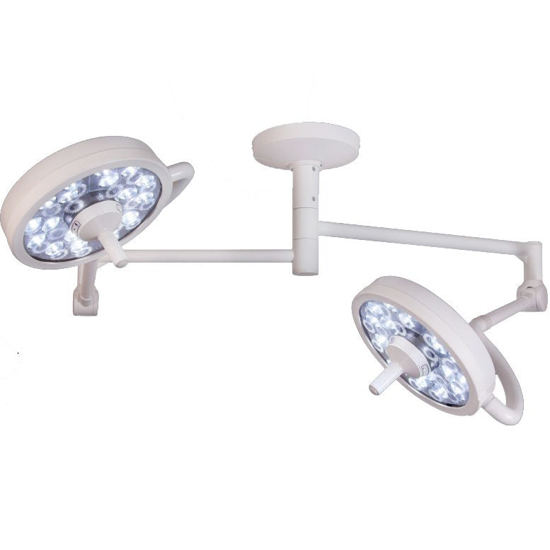 Bovie MI-750 LED Procedure Light - Dual Ceiling Mount  With 50" Ceiling Rod (