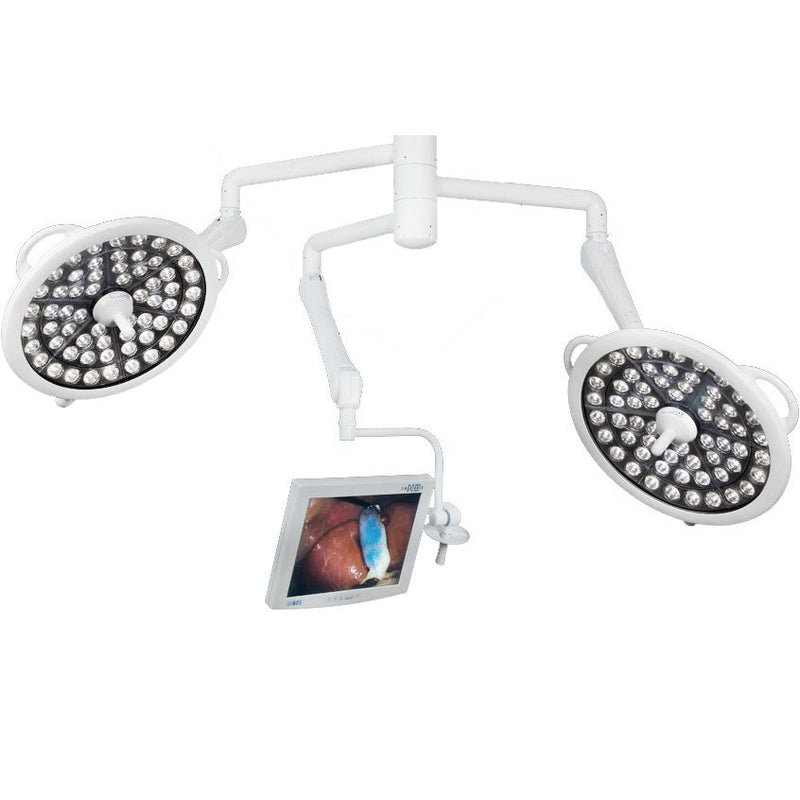Bovie System Two LED Series Surgical Light and Monitor Arm - Triple Ceiling Mount