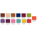 Brandt Industries Hydraulic Stool Color Chart - Chestnut Brown, Saddle Tan, Buckskin, Ocean, Raspberry, Apple, Violet, Burgundy, Tea Rose, Aqua, Lemon, Fire, Tangerine