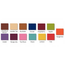 Brandt Industries Hydraulic Stool Color Chart - Chestnut Brown, Saddle Tan, Buckskin, Ocean, Raspberry, Apple, Violet, Burgundy, Tea Rose, Aqua, Lemon, Fire, Tangerine