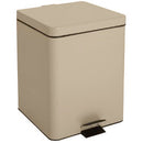 Brewer 20 Quart Step On Metal Waste Can  Beige
