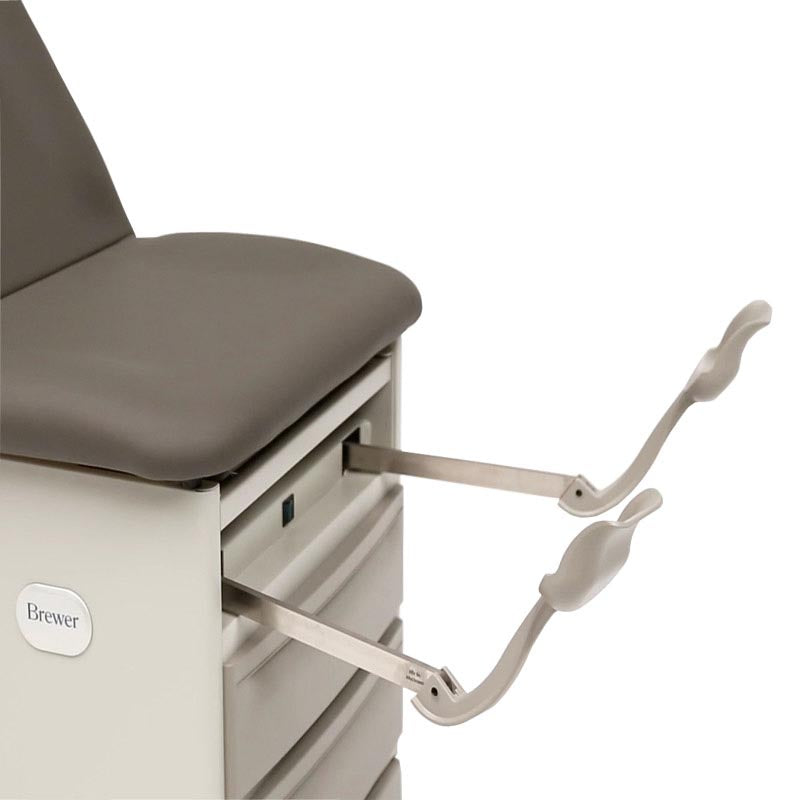 Brewer Access Stationary Exam Table with Pelvic Tilt - Stirrups