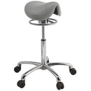 Brewer Amazone Saddle Stool - Dove Gray