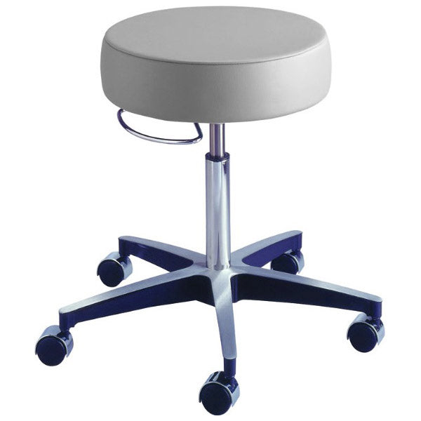 Brewer Century Series Pneumatic Aluminum Exam Stool with UltraLeather Upholstery