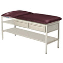 Brewer Element Treatment Table with Shelf and Drawers  Blue Fog