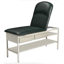Brewer Element Treatment Table with Shelf, Drawers, and Adjustable Pillow Top  Blue Fog