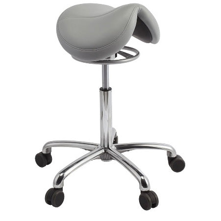 Brewer Jumper Saddle Stool - Dove Gray