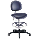 Brewer Millennium Series Laboratory Stool  Blue Fog with Glides