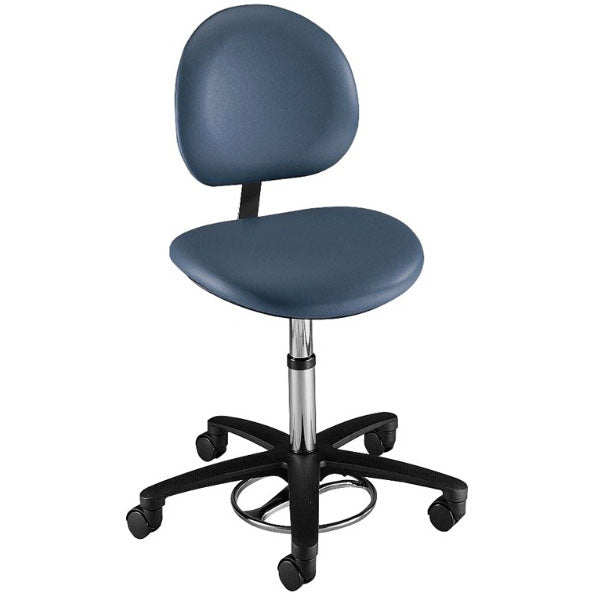 Brewer Millennium Series Surgeon Stool with Seamless Upholstery and Backrest