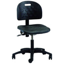 Brewer Polyurethane Task Stool with Seat Tilt and Casters