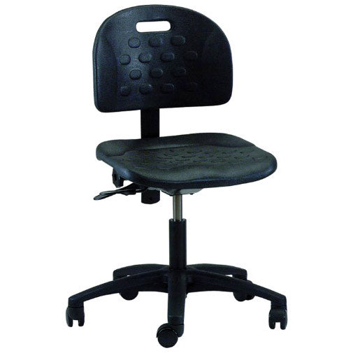 Brewer Polyurethane Task Stool with Seat Tilt  Casters