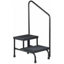 Brewer Two-Step Step Stool with Handrail