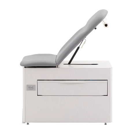 Brewer Versa Exam Table with Patient Assist Handles, Stirrups, Pelvic Tilt, Electrical Receptacle, and Drawer Warmer 
