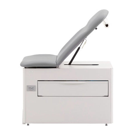 Brewer Versa Exam Table with Stirrups, Pelvic Tilt, Electrical Receptacle, and Drawer Warmer 