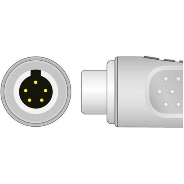 Burdick One-Piece ECG Cable Connector