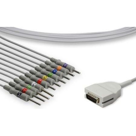 Burdick One Piece EKG Cable  10 Leads Needle - K10-BK1-N0