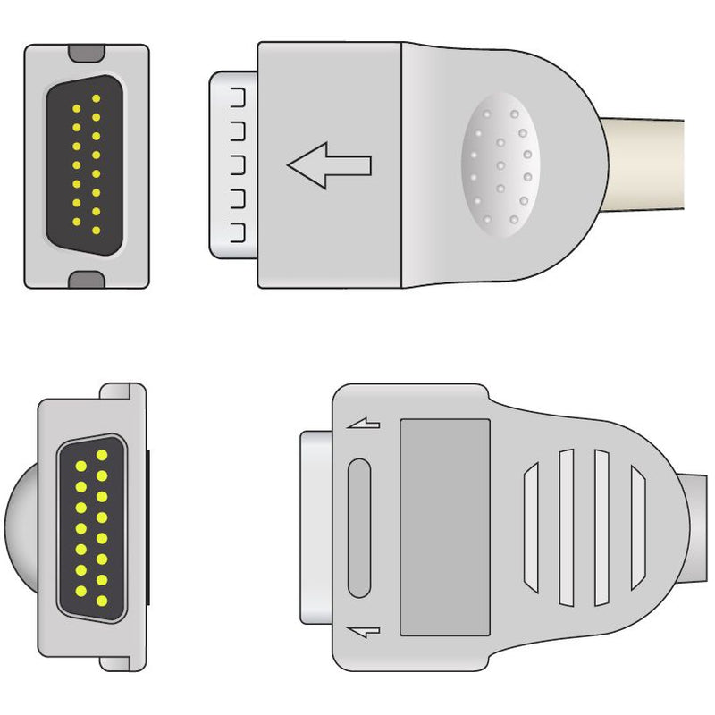 Burdick One Piece EKG Cable