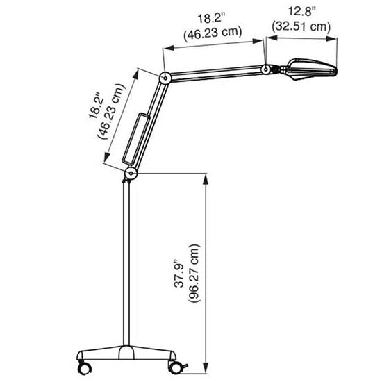 Burton Nova Exam LED Dual Intensity Exam Light - Floorstand