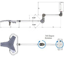 Burton Outpatient LED Examination Light - Wall Mount diagram