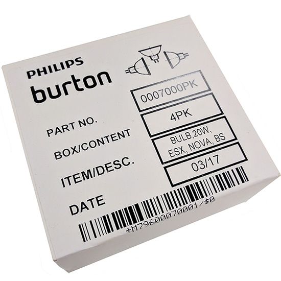 Burton Super Bright Spot and SuperNova Replacement Bulbs - Box