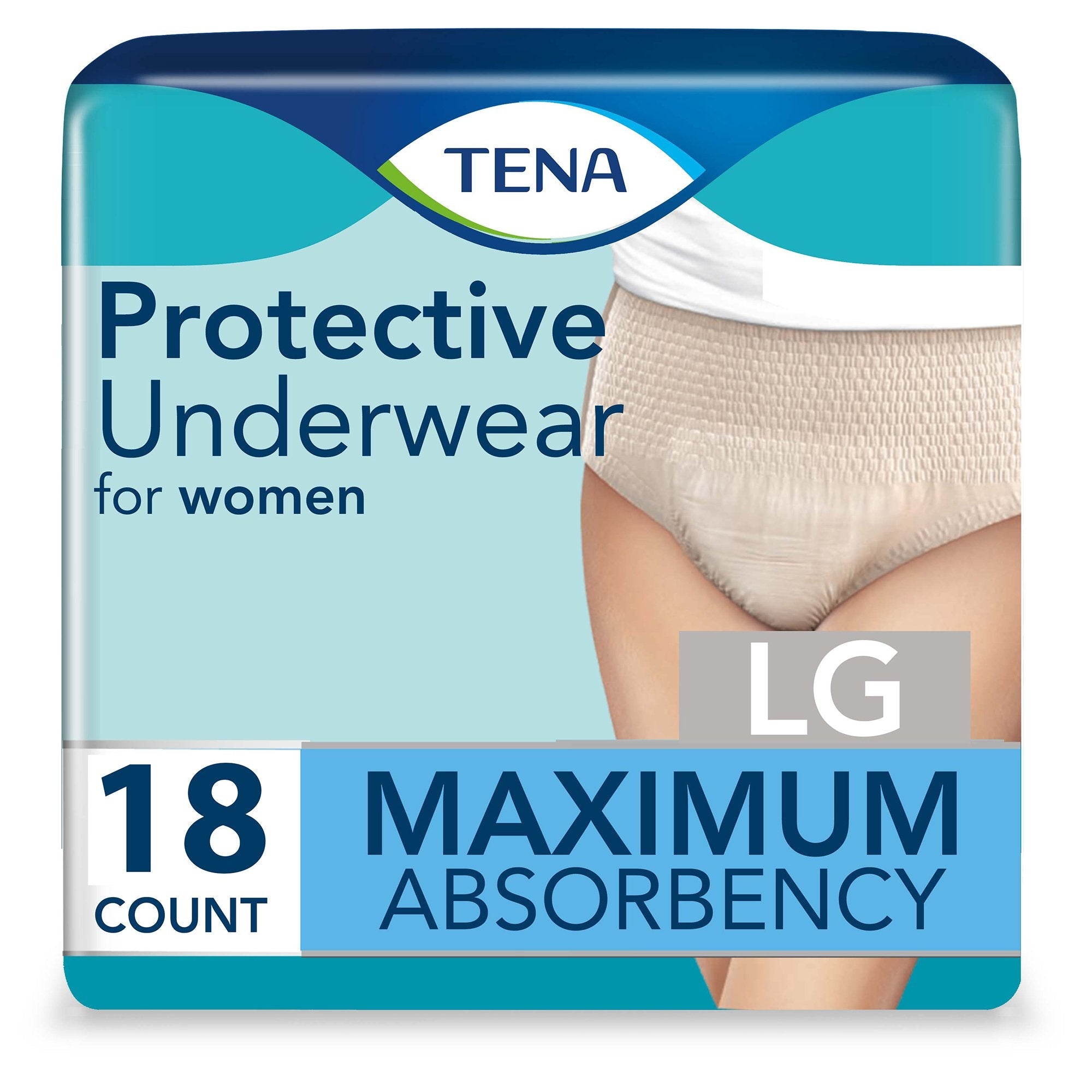 Essity HMS North America Inc Tena ProSkin Maximum Absorbent Underwear for Women, Large (72/CS) 