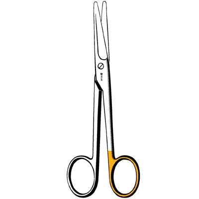 Sklarcut Sklarlite Mayo Dissecting Scissors - 6-3/4", Straight, 1 Standard Edge, 1 Micro-Serrated Edge - 23-1274 
