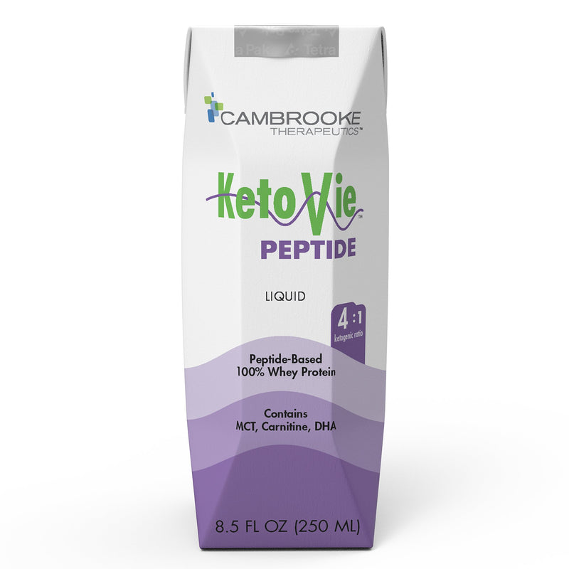Cambrooke Therapeutics KetoVie Peptide 4:1 Ketogenic Medical Food, 8.5-ounce carton (30/CS)