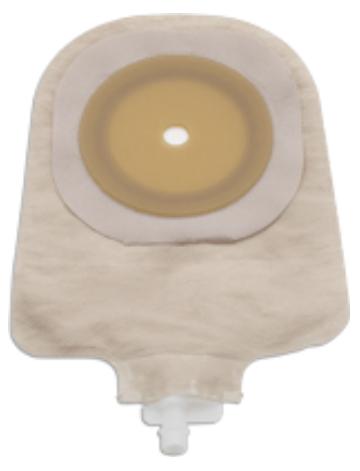 Urostomy Pouch One-Piece System 9 Inch Length Flat, Pre-Cut 1-1/2 Inch Stoma (Box of 10)