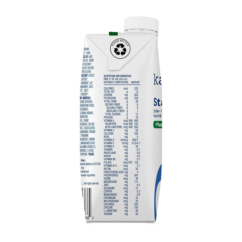 Kate Farms Kate Farms Standard 1.0 Sole-Source Nutrition Formula, 11-ounce Carton (12/CS) 
