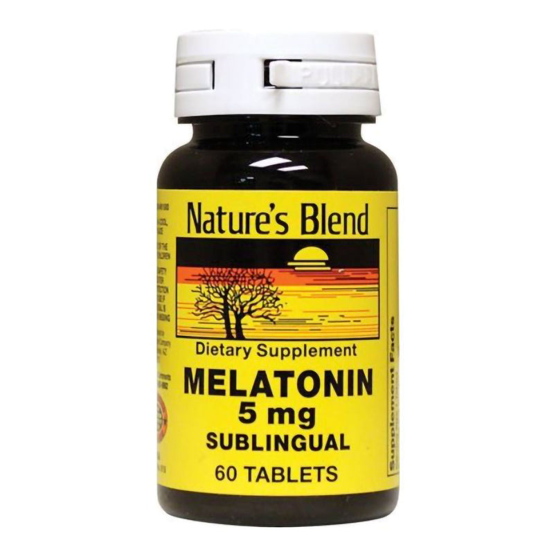Nature's Blend Melatonin 5 mg Tablets (Bottle of 60)