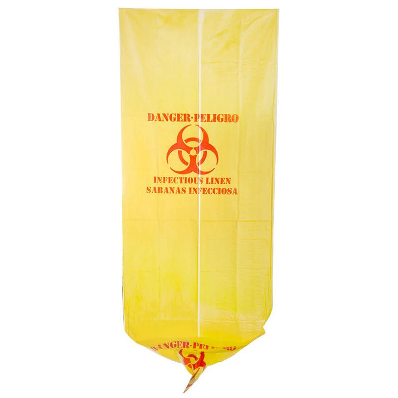 Infectious Linen Bag Biohazard Symbol / Infectious Linen 44 gal. Yellow 37 X 50 Inch (Case of 150)