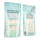 Zev Supplies Corp Breast Milk Storage Bag Zomee 8 oz. Food Grade Plastic Clear / Green (2000/CS) 