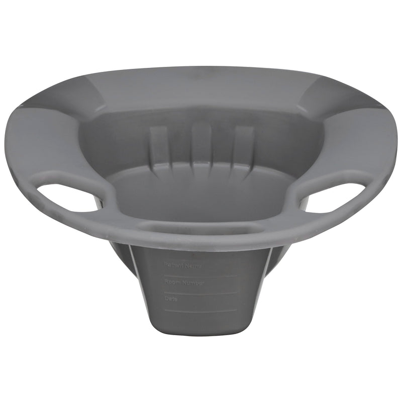 McKesson Stackable Bedpan, nonstick Plastic, Graphite Color (Case of 50)