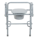 drive Deluxe Steel Drop-Arm Commode Chair