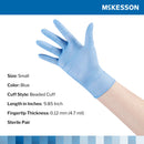McKesson Confiderm STR Nitrile Exam Glove, Small, Blue (Case of 4 Boxes)